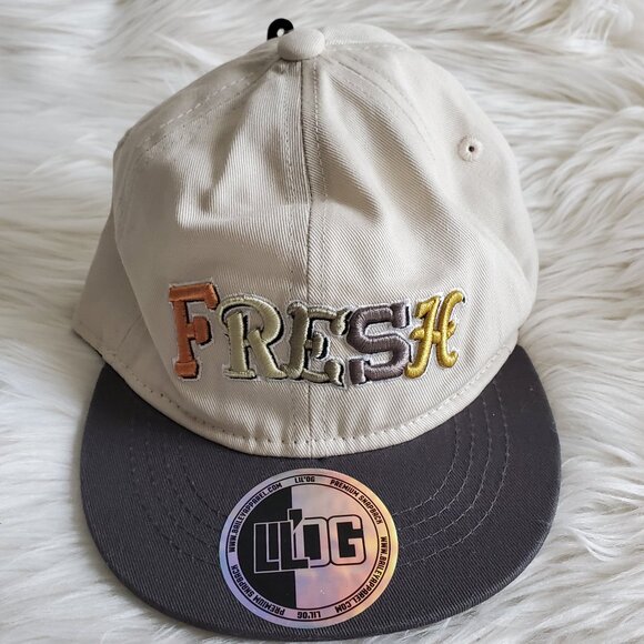 Hustle Red/Black & LIL'OG Cream Snapback Hat Cap SZ (One Size) - Picture 5 of 13